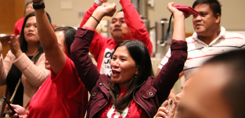Member celebrates ratification vote in Hawaii after UNITE HERE Marriott strike