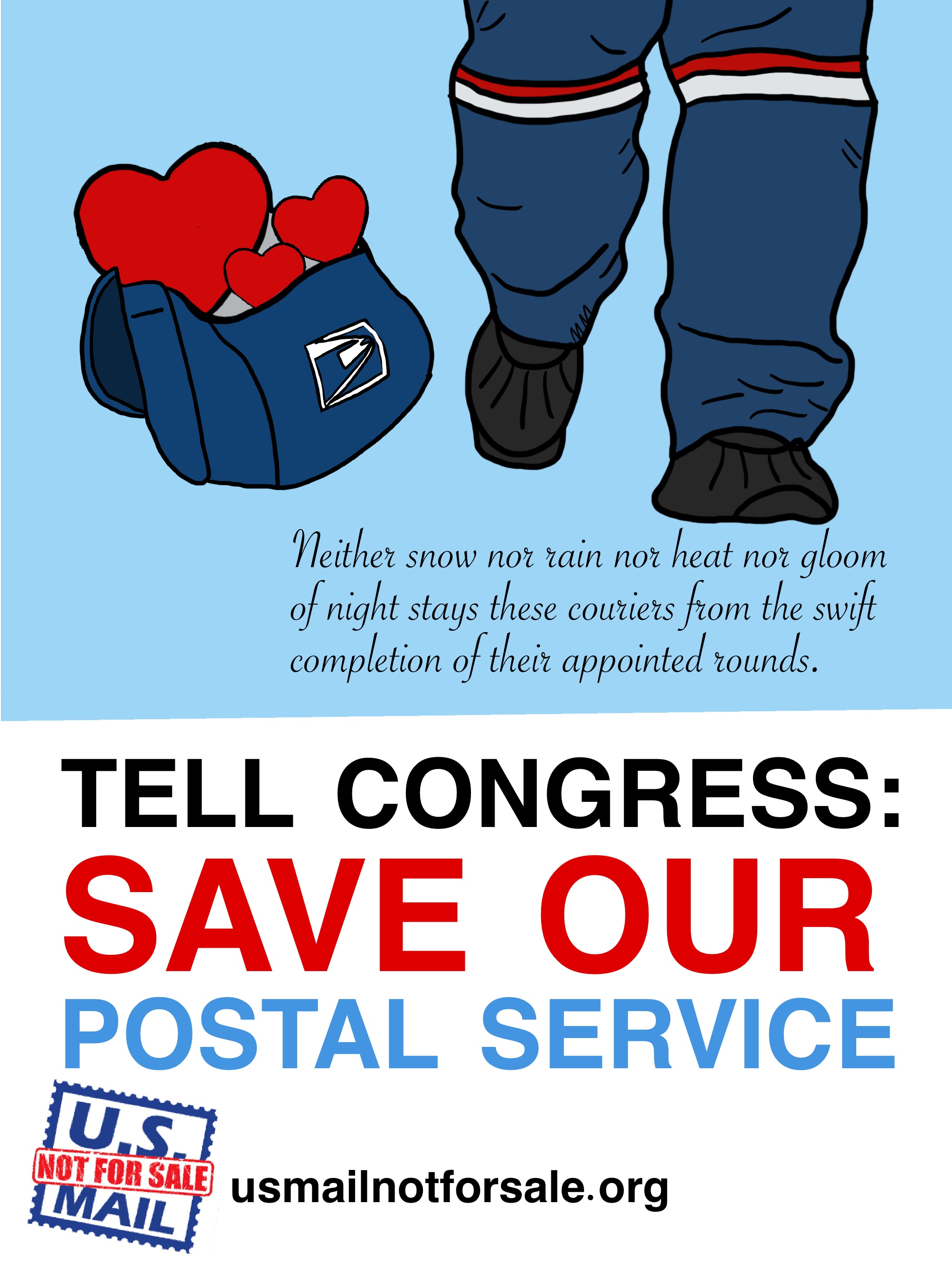 Downloadable Posters to Save the People's Postal Service Labor Notes