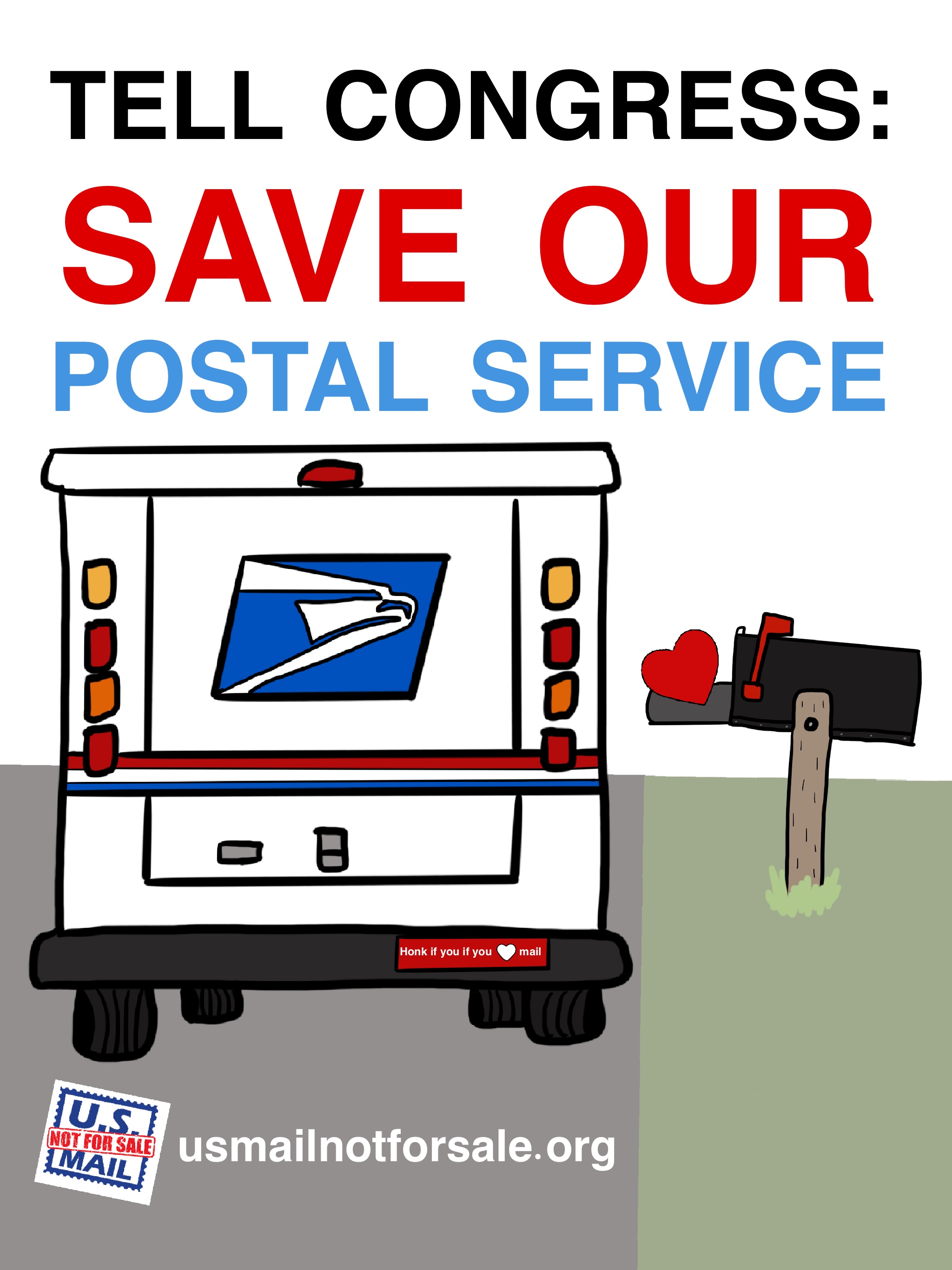 Downloadable Posters to Save the People's Postal Service Labor Notes