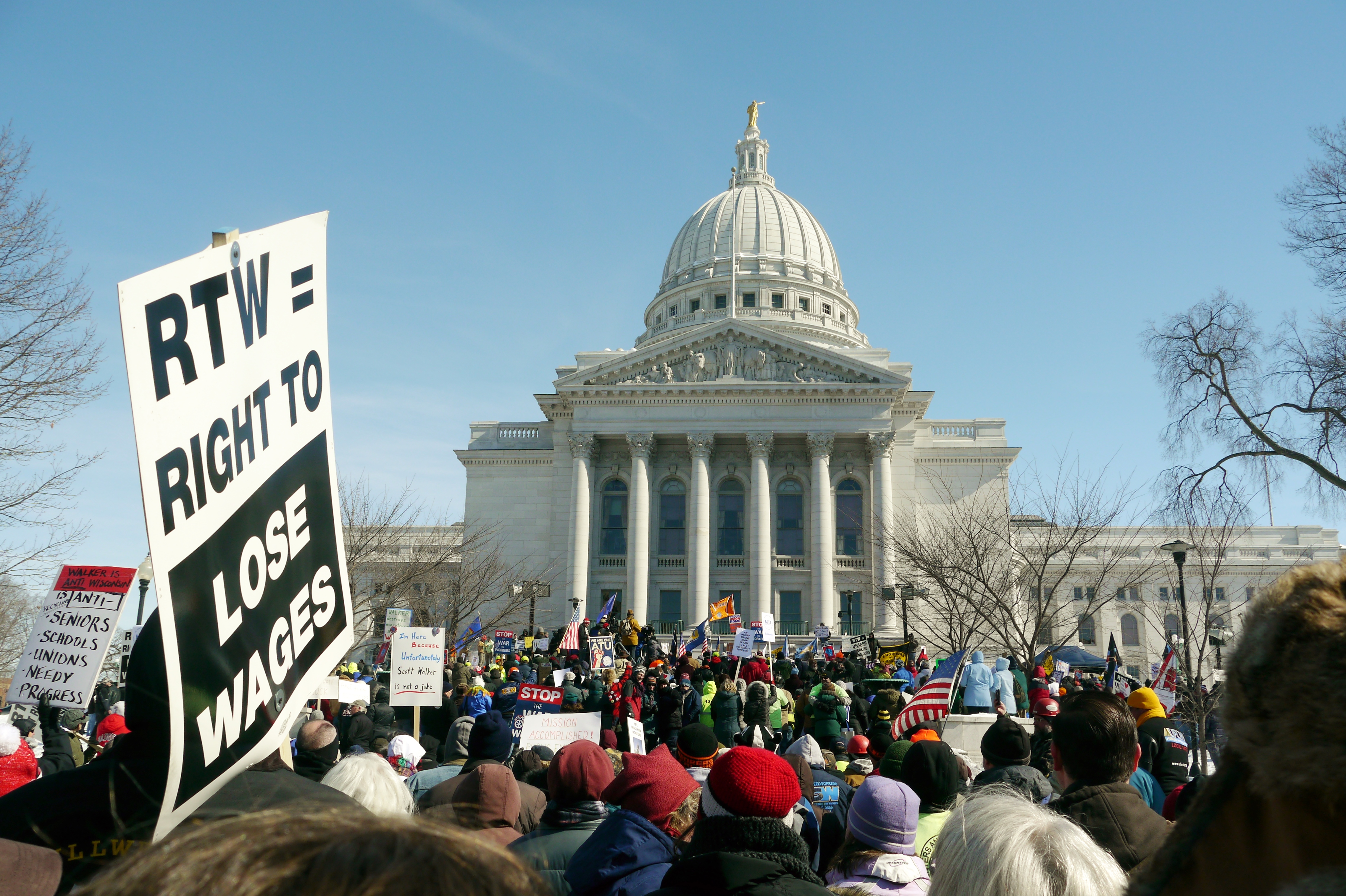 Wisconsin, Round Two As Unions Hesitate, ‘Right to Work’ Advances