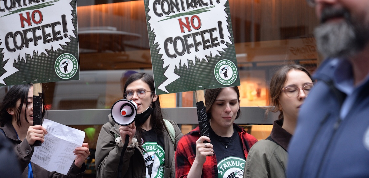 Starbucks Is Bargaining Backwards, Baristas Say