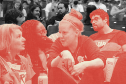 Workers gather at the Labor Notes conference. 