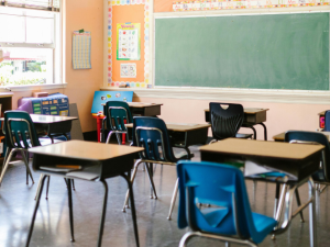 Photo of a classroom. 