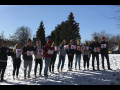 Denver students held signs spelling out "We heart teachers."