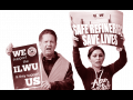Two workers holding up signs.