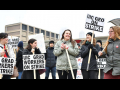 UIC GEO picketers call attention to unfair treatment of graduate employees.