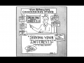 cartoon depicting sales stand of concessions