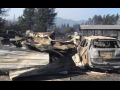 building and vehicle totally destroyed by fire