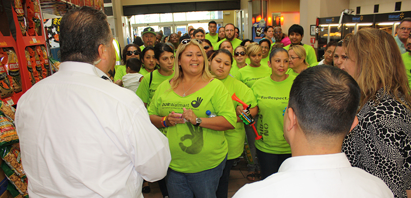 March on the boss at Walmart