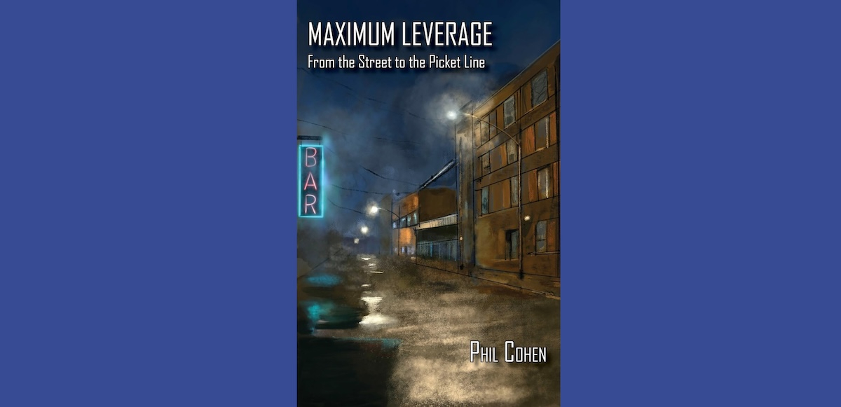 Cover of book Maximum Leverage shows a rainy night street scene.